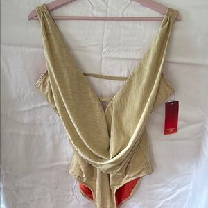 Luxe Gold One Piece Swimsuit